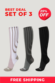 SANKOM PATENT ACTIVE COMPRESSION CLASSIC SOCKS - SET OF 3