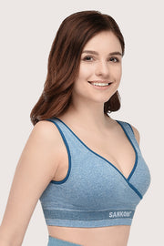 SANKOM PATENT ACTIVEWEAR BRA - LIGHT BLUE