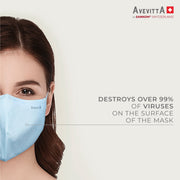 Avevitta Protect 2.0 Anti-Virus Nano Technology Mask - White